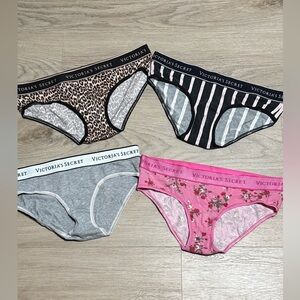 Victoria's Secret Girls' Bikini Panty Set — Pink, Gray, Black, Leopard